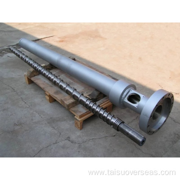 Single screw barrel for PE pipes